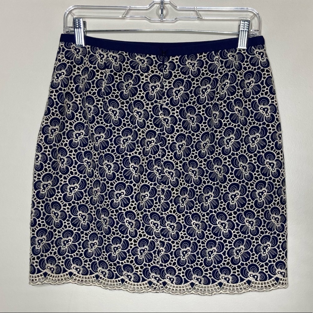 NWT J Crew Eyelet Floral Embroidered Skirt 4